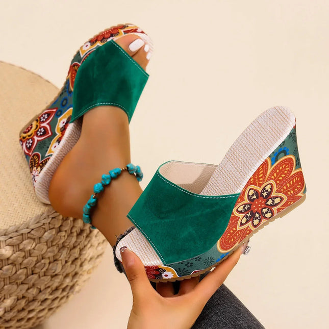 Clara Moretti | Sandalias Cómodas con Diseño Floral