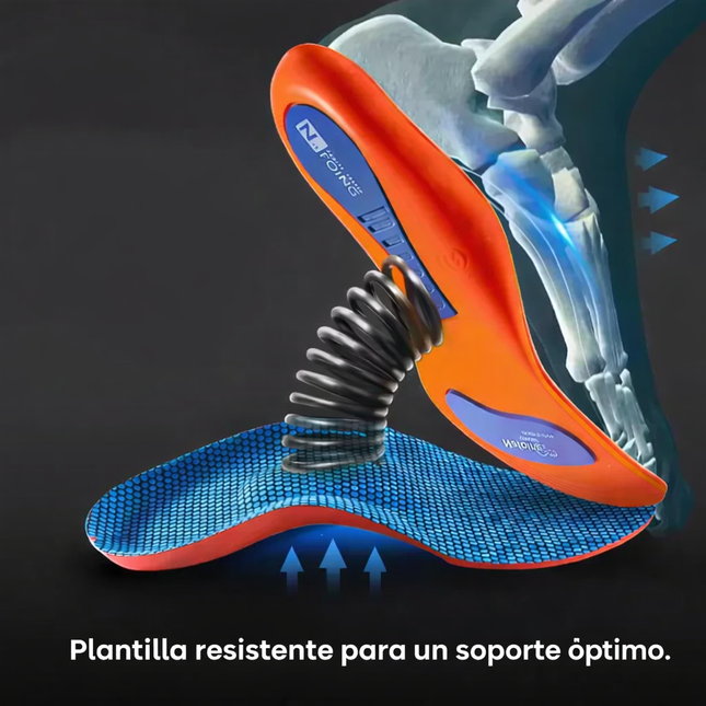 Plantillas ergonómicas para mayor soporte y comodidad