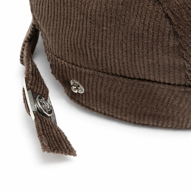 Clara Moretti | Gorra plana de pana clásica