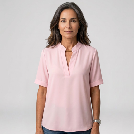 Clara Moretti | Camisa manga corta de corte relajado