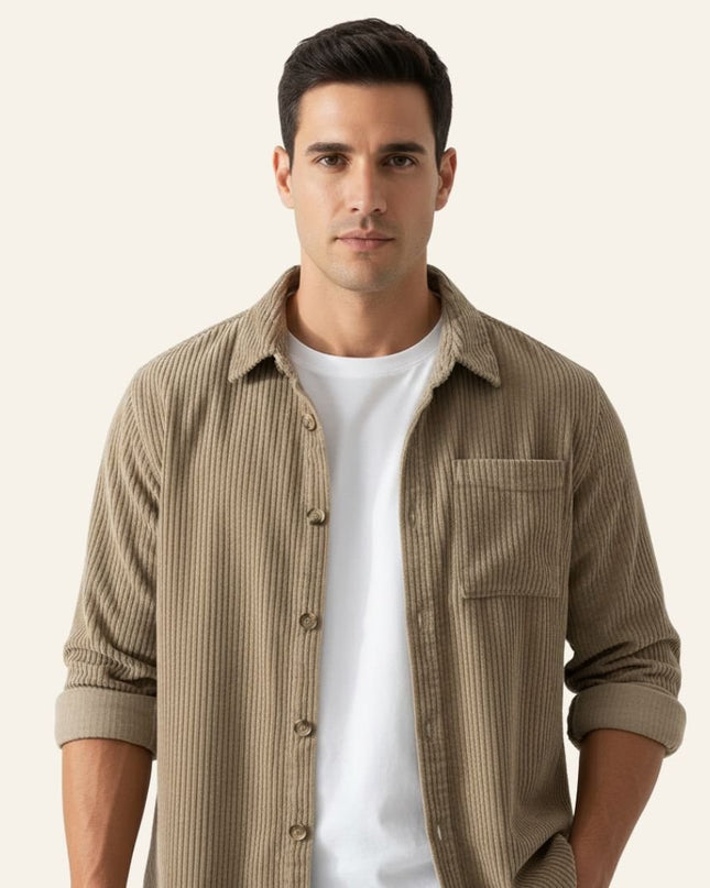 Álvaro™ | Camisa de pana acanalada - Clara Moretti