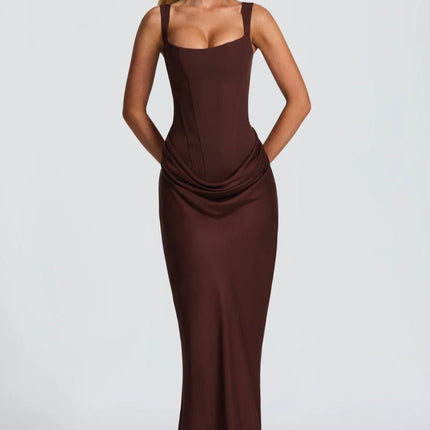 Ana™ | Vestido maxi de escote cuadrado - Clara Moretti