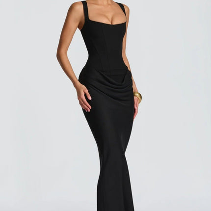 Ana™ | Vestido maxi de escote cuadrado - Clara Moretti