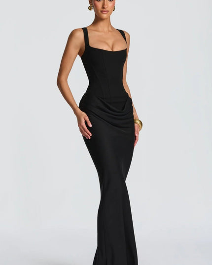 Ana™ | Vestido maxi de escote cuadrado - Clara Moretti