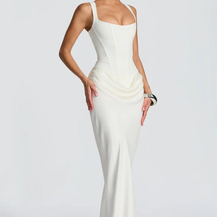 Ana™ | Vestido maxi de escote cuadrado - Clara Moretti