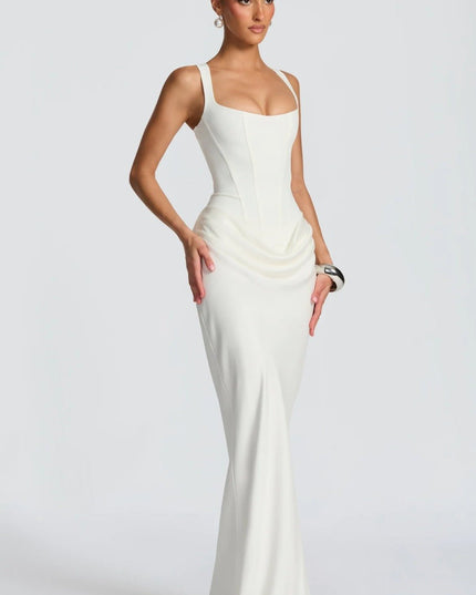 Ana™ | Vestido maxi de escote cuadrado - Clara Moretti