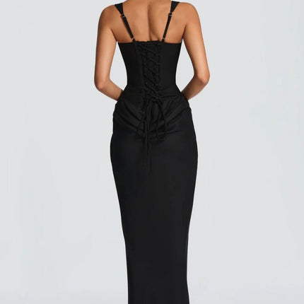 Ana™ | Vestido maxi de escote cuadrado - Clara Moretti