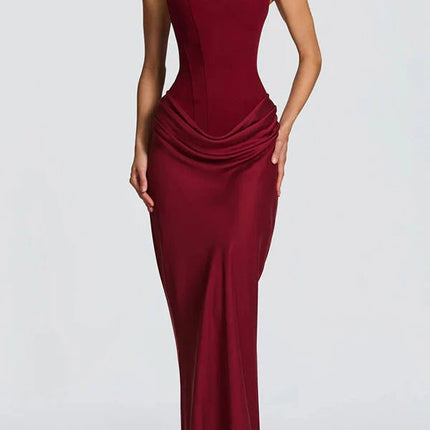 Ana™ | Vestido maxi de escote cuadrado - Clara Moretti
