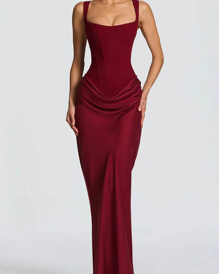 Ana™ | Vestido maxi de escote cuadrado - Clara Moretti