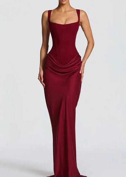 Ana™ | Vestido maxi de escote cuadrado - Clara Moretti