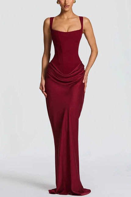 Ana™ | Vestido maxi de escote cuadrado - Clara Moretti