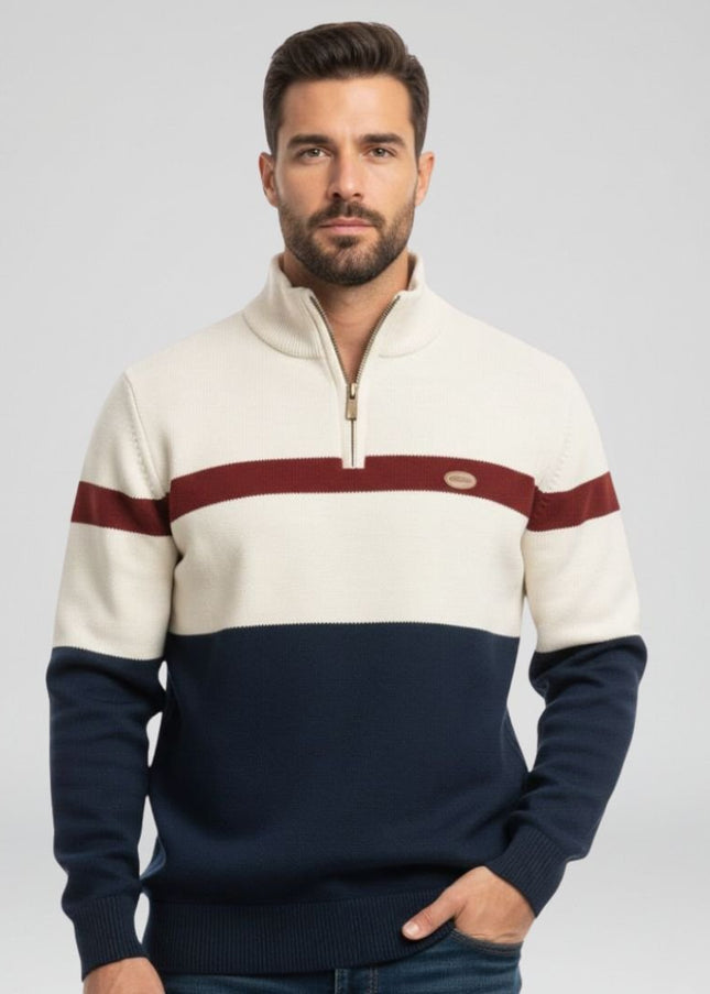 Antonio™ | Suéter con cremallera corta - Clara Moretti