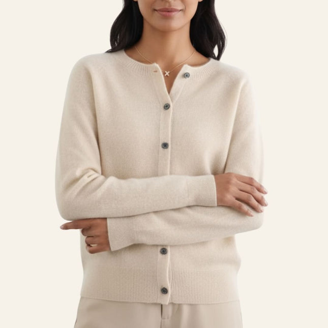 Carla™ | Cardigan clásico de lana - Clara Moretti