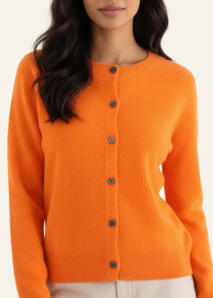 Carla™ | Cardigan clásico de lana - Clara Moretti