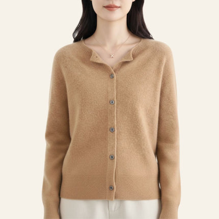 Carla™ | Cardigan clásico de lana - Clara Moretti