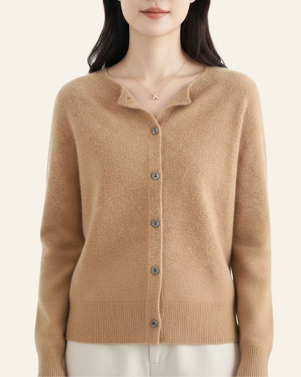 Carla™ | Cardigan clásico de lana - Clara Moretti