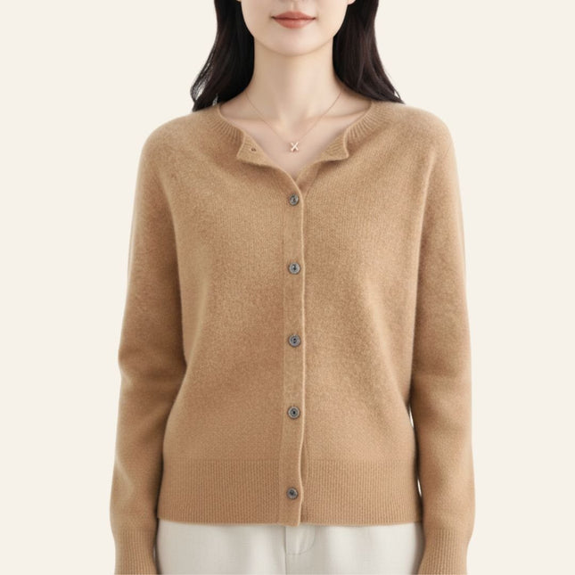Carla™ | Cardigan clásico de lana - Clara Moretti
