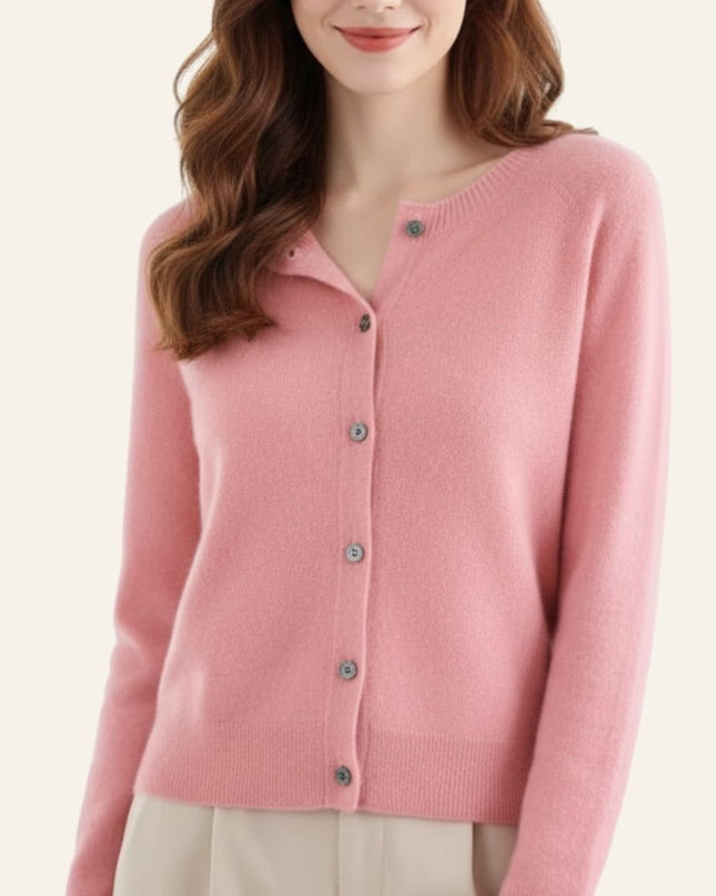 Carla™ | Cardigan clásico de lana - Clara Moretti