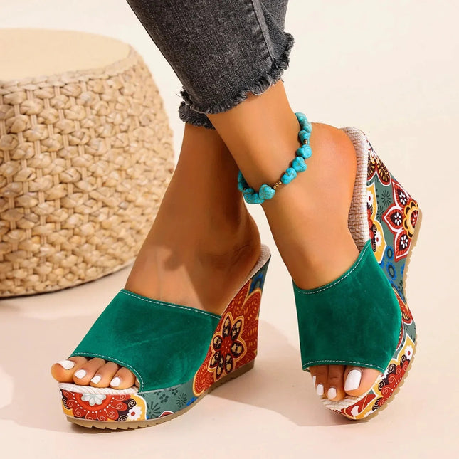 Clara Moretti | Sandalias Cómodas con Diseño Floral