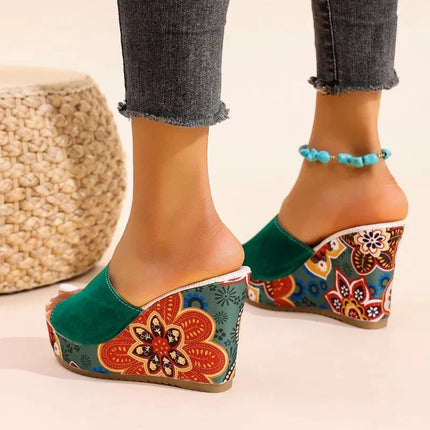 Clara Moretti | Sandalias Cómodas con Diseño Floral