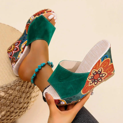 Clara Moretti | Sandalias Cómodas con Diseño Floral