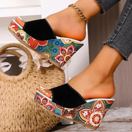Clara Moretti | Sandalias Cómodas con Diseño Floral