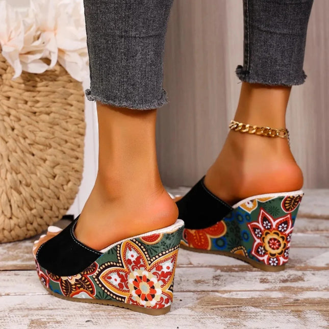 Clara Moretti | Sandalias Cómodas con Diseño Floral