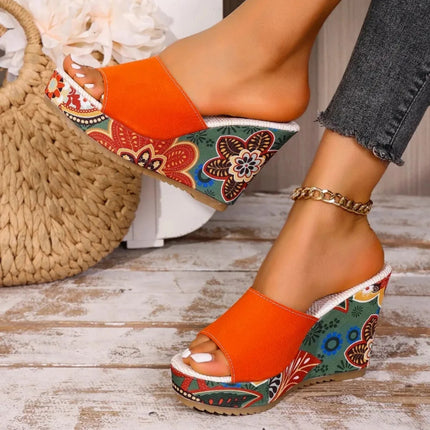 Clara Moretti | Sandalias Cómodas con Diseño Floral
