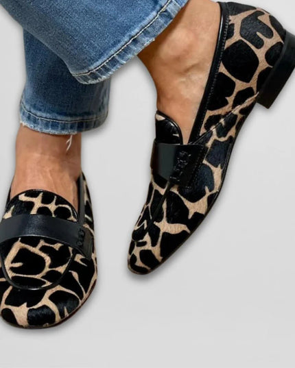 Lara™ | Mocasín con estampado animal - Clara Moretti