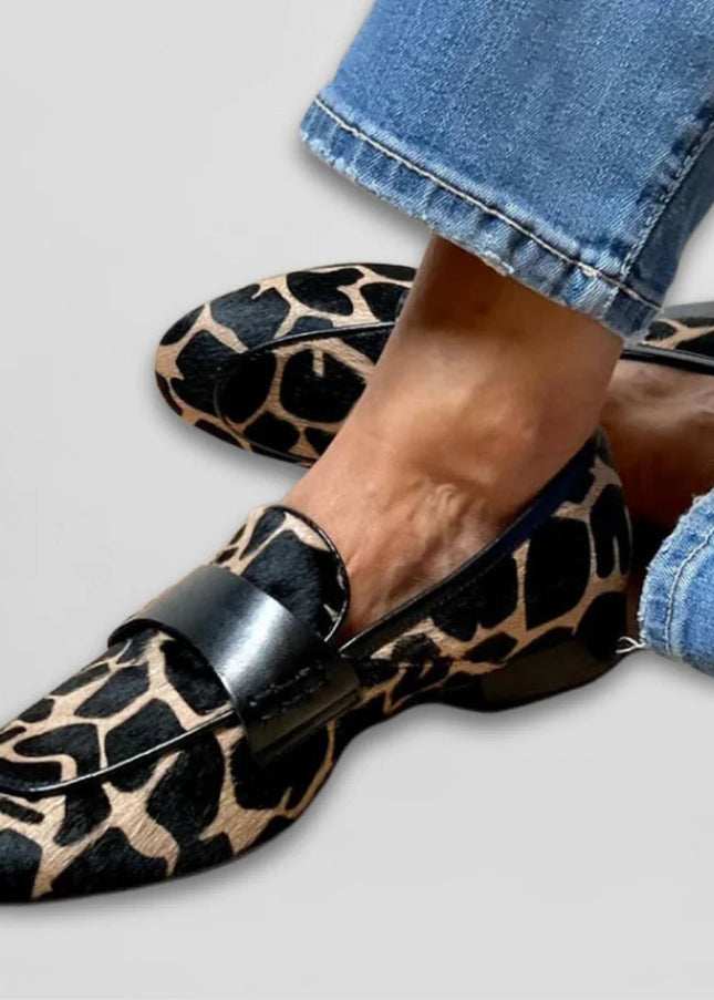 Lara™ | Mocasín con estampado animal - Clara Moretti