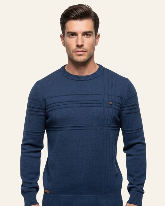 Luis™ | Suéter de rombos ajustado - Clara Moretti