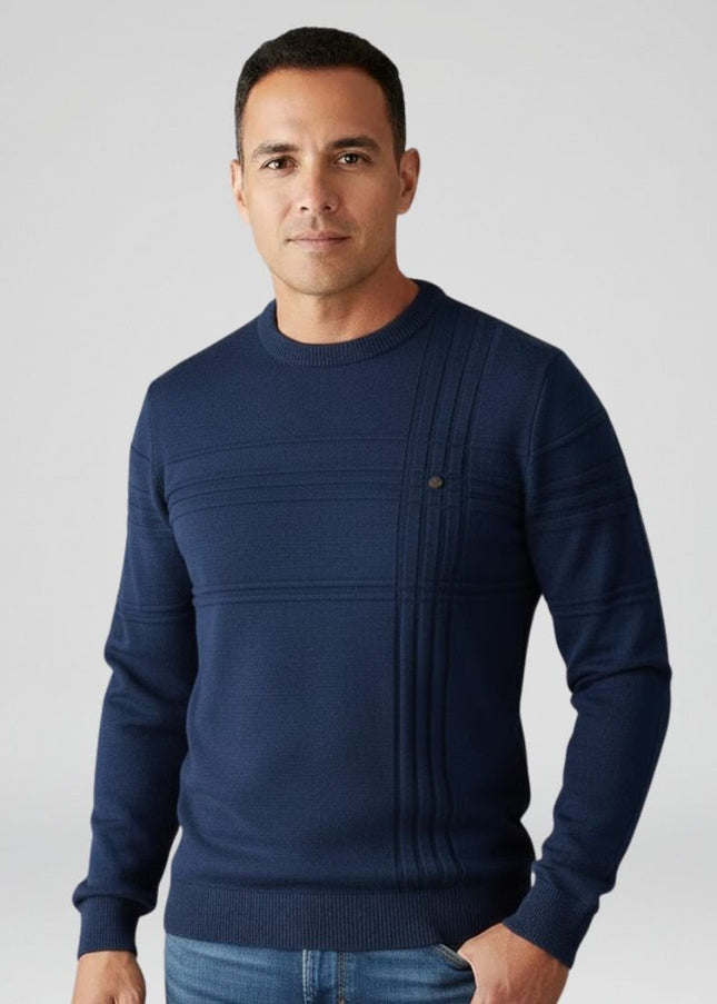 Luis™ | Suéter de rombos ajustado - Clara Moretti