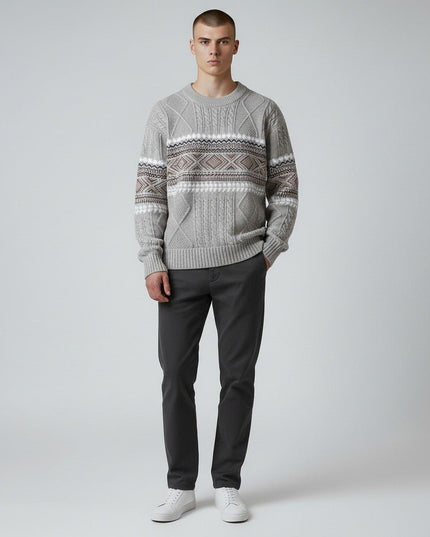 Pablo™ | Suéter de punto estilo nórdico - Clara Moretti