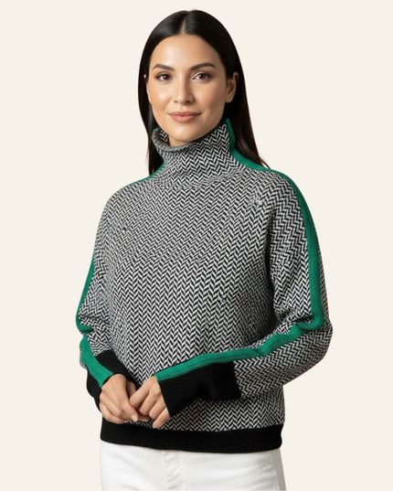 Valeria™ | Suéter de cuello alto - Clara Moretti